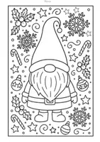 Vorschau - Mal- und Bastelvorlagen - Weihnachten Doodle Ausmalbilder (Kunst Vertretung) - Seite 1
