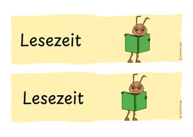 Vorschau - Mal- und Bastelvorlagen - Stundenkarten Tagestransparenz Stundenplan Ameisenklasse - Seite 2