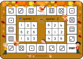 Voorbeeld - Herfst - ganzenbordbingo - Voorblad