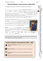 Vorschau - Arbeitsblätter - Kunst AB: Kunstepochen - Expressionismus (Klasse 5-8) - Seite 1