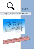 Vorschau - Stundenentwürfe - Gleichungen mit Brüchen - Deckblatt