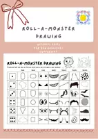 Vorschau - Spiele - Monster Drawing Worksheet- Roll the Dice - Deckblatt