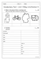Vorschau - Test - Vocabulary Tests - I'm from Greenwich (Orange Line 1) - Seite 1