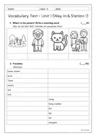 Vorschau - Test - Vocabulary Tests - I'm from Greenwich (Orange Line 1) - Seite 3