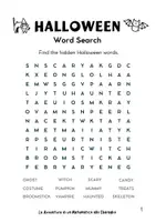 anteprima - Giochi - Halloween Word Search - Pagina 1