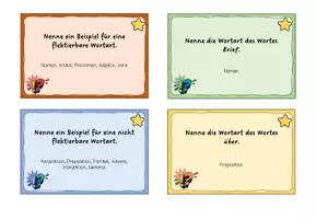Vorschau - Spiele - Wortarten - Quizkarten - Seite 1