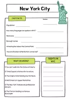 Vorschau - Arbeitsblätter - Facts about New York City - Deckblatt