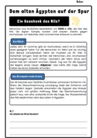 Vorschau - Unterrichtsreihen - Einheit: Dem alten Ägypten auf der Spur (inkl. Lernkontrolle) - Deckblatt