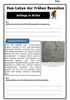 Vorschau - Unterrichtsreihen - Einheit: Vom Leben der frühen Menschen (inkl. Lernkontrolle) - Seite 1