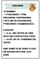 Vorschau - Arbeitsblätter - Forscherheft - Deckblatt