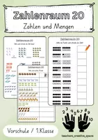 Vorschau - Arbeitsblätter - Materialpaket Plusrechnen - Zahlenraum 10 & 20 - Seite 1