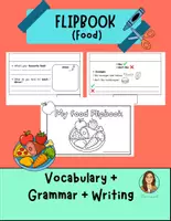Vista previa - Manualidades / Dibujos para colorear - FLIPBOOK Food ( English Vocabulary + Grammar ) 1º - 2º Primaria - Portada