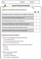 Vorschau - Arbeitsblätter - Berufsfeuerwehrmann Beruf Arbeitsblätter mit Fragen + Lösungen Deutsch DaZ AB - Seite 2