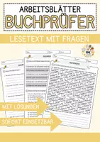 Vorschau - Arbeitsblätter - Lesematerial Berufe: Arbeitsblätter mit Fragenmix für alle Klassen (5-9) - Seite 1