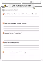 Vorschau - Arbeitsblätter - Elektromaschinenbauer Beruf Arbeitsblätter mit Fragen + Lösungen Deutsch DaZ AB - Seite 3