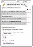 Vorschau - Arbeitsblätter - Fachkraft für Lagerlogistik Beruf Arbeitsblätter mit Fragen + Lösungen Deutsch DaZ AB - Seite 2