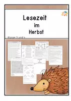 Vorschau - Arbeitsblätter - Herbst- Leseaufgaben (ab Klasse 3 und 4) - Deckblatt