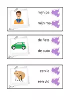 Voorbeeld - woorden zoals fee, ja, nu, zo: knijpkaarten - Voorblad