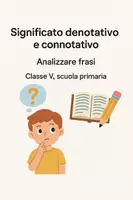 anteprima - Presentazioni / Lavagne - Distinguere frasi con significato denotativo e connotativo - Pagina di copertina