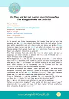Vorschau - Bildkarten - Die Maus und der Igel machen einen Herbstausflug - KLANGGESCHICHTE - Seite 1