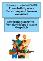 Vorschau - Arbeitsblätter - WBS - Bewerbungsschritte - Deckblatt
