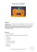 Vorschau - Mal- und Bastelvorlagen - Kunst Halloween, Fröhlicher Kürbis, Herbst - Seite 3
