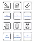 Προεπισκόπηση - Flashcards - Βρες το ζευγάρι - Schulsachen - Σχολικά - Γερμανικά ως ξένη γλώσσα - Σελίδα 2