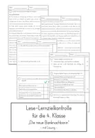 Vorschau - Test - Materialpaket Lernzielkontrolle: Lesen Klasse 4 - Deckblatt
