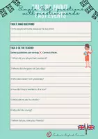 Vorschau - Arbeitsblätter - Simple Past - Questions with question words - Seite 2