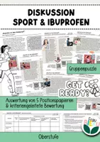 Vorschau - Arbeitsblätter - Bewertung Schmerzmittel Ibuprofen Exogene Substanzen Neurobiologie - Deckblatt