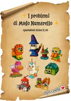 anteprima - Esercizi - I problemi di Mago Numerello, operazioni entro il 20 - Pagina di copertina
