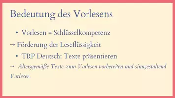 Vorschau - Präsentationen/Tafelbilder - Präsentationsprüfung zum Thema Vorlesetheater - Seite 3