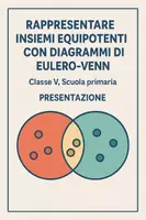 anteprima - Presentazioni / Lavagne - Rappresentare insiemi equipotenti con diagrammi di Eulero-Venn - Pagina di copertina