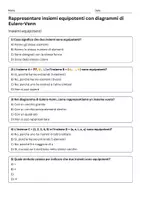 anteprima - Quiz - Quiz: Rappresentare insiemi equipotenti con diagrammi di Eulero-Venn - Pagina 1