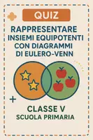anteprima - Quiz - Quiz: Rappresentare insiemi equipotenti con diagrammi di Eulero-Venn - Pagina di copertina