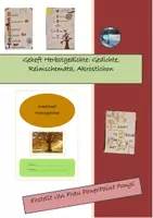 Vorschau - Stundenentwürfe - Arbeitsheft Gedicht (Reimschema, Akrostichon) + animierte PPP - Deckblatt