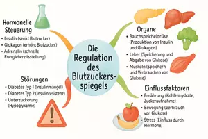 Vorschau - Arbeitsblätter - Arbeitsblatt "Die Regulation des Blutzuckerspiegels" + interaktive Lösung & MP3 + Mindmap + Infografik - Seite 2