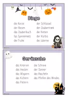Vorschau - Arbeitsblätter - Kartei: Wörtersammlung Halloween & Gruselgeschichte - Seite 3