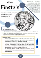 Vorschau - Arbeitsblätter - Albert Einstein - Der Superstar der Physik - Deckblatt