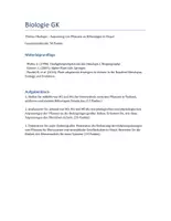Vorschau - Klassenarbeiten - Klausur: Ökologie, Anpassung an Höhe - Deckblatt