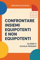 anteprima - Presentazioni / Lavagne - Confrontare insiemi equipotenti e insiemi non equipotenti - Pagina di copertina
