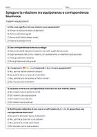 anteprima - Quiz - Quiz: Spiegare la relazione tra equipotenza e corrispondenza biunivoca - Pagina 1