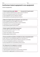 anteprima - Quiz - Quiz: Confrontare insiemi equipotenti e non equipotenti - Pagina 1
