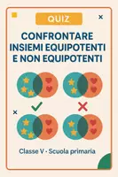 anteprima - Quiz - Quiz: Confrontare insiemi equipotenti e non equipotenti - Pagina di copertina