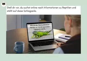 Vorschau - Arbeitsblätter - Merkmale von Reptilien: Einstieg mit spannendem Phänomen, Tafelbilder, Arbeitsblatt - Seite 1