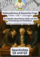 Vorschau - Arbeitsblätter - Karlsbader Beschlüsse – Geschichte Oberstufe - Deckblatt