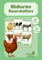 Vorschau - Stationenlernen - Bildkarten Bauernhoftiere in Druck- und Grundschrift - Deckblatt
