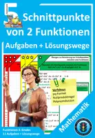 Vorschau - Arbeitsblätter - Schnittpunkte von 2 Funktionen berechnen | Bundle - Seite 1