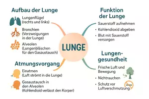 Vorschau - Arbeitsblätter - AB mit Fragen zum Thema "Lunge" + Lösungsblatt + Mindmap + Infografik - Seite 2