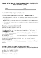 anteprima - Compiti in classe/Test - Il significato denotativo e connotativo nella comunicazione - Pagina 1